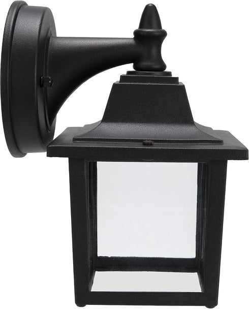 E26 60W Bulbs 1-Pack LIT-PaTH Outdoor Wall Lantern, Wall Sconce as Porch Lighting Fixture, Medium Base Max., Aluminum