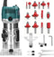 Elzenzhine 110V Router Tool, 800W Compact Wood Router Tool 30000RPM Electric Handheld Palm