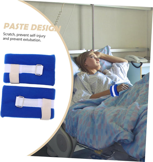 2pcs FOMIYES Elderly Medical Straps Limb Holders Comfortable System for Hospital Use -Injury Wrist Ankle Bands