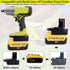 2 Packs Battery Adapter Compatible with Ryobi 18V ONE+ Tools, Convert Compatible with Dewalt 20v & Compatible with Milwaukee M18 18v Lithium Battery to Replacement for Ryobi 18v Battery