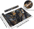 CRE8TIVE Glossy Slate Gold Marble Contact Paper, Peel and Stick Waterproof Vinyl for Kitchen Countertops, 12"x80"