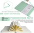 Lined Journal Notebook, Medium 5.7" x 8", 160 Pages, Eggshell Green, Hardcover, 100 gsm Thick Paper
