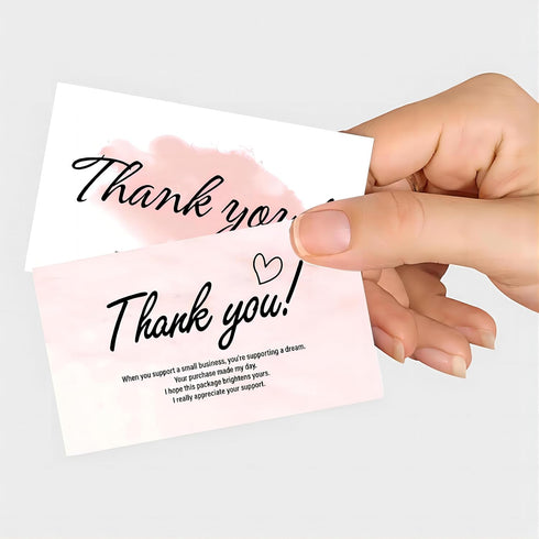WEIZHEN 240-Count 6 2" 3.5" Thank You for Your Order Cards - Thank You For Supporting My Business Cards, Styles - x