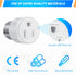 E26/ E27 3 Prong Light Bulb Socket Adapter, Light Socket to Plug Adapter for Patio, Garage, Porch