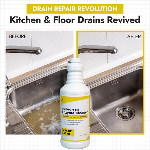 Commercial (32 NORTHWEST ENTERPRISES Multi-Purpose Enzyme Cleaner - Household and Pets Cat Dog Urine and Poop