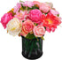 Leery 15 Pieces Mixed Floral Gel Ink Rose Pens, Ballpoint Pens for Valentine's Day, Birthday Party, Office Supplies