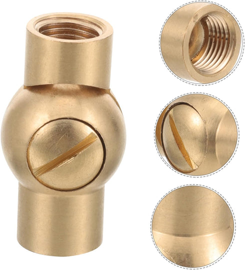 M10 180-Degree 1-Piece NUOBESTY Swivel Adapter for Wall Sconces and Pendant Lights Adjustable Light Socket Extender
