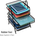 Mind Reader 6-Tier Paper Tray Desktop Organizer, Metal Mesh File Storage for Office, Black