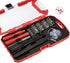 Amazon Basics Electronics Repair Screwdriver Set, Set of 32 Pieces, Red by Amazon Basics