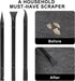 Crevice Cleaning Tool, 9 PCS Carbon Fiber Plastic Scraper Set for Car Detailing, Non-scratch Multi-purpose Tool