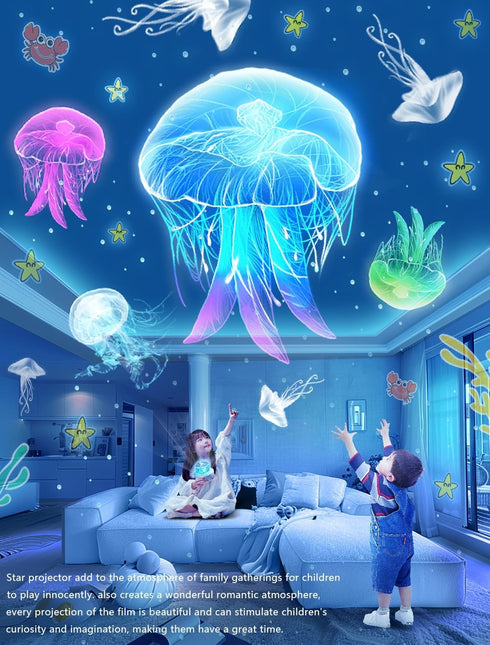21 Sets 3-14 360 Night Light for Kids + of Films, Projector Night Light for Kids Bedroom, Ceiling, Star Galaxy