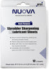 Aurora Nuova SP12T Paper Shredder Sharpening & Lubricant Sheets, 12 Count