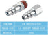 Yolass 3/8” NPT Industrial Air Coupler, 3 Pcs High Flow Coupler and 3 Pcs Air Plug for Professional Workplace