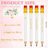 Crtiin 50 Pcs Wedding Pencils for Bridal Shower Half Pencils with Eraser Game Pencils Mini Golf Pencils 4 Inch Short Pocket Pre Sharpened Pencil for Wedding Presents, Classroom, School (White) by Crtiin