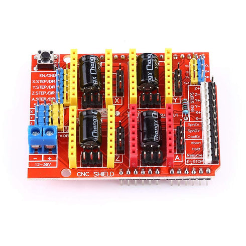A4988 3D 0.8, 4 3D CNC CNC Expansion Board Stepper Motor Driver for Engraver Printer, Opensource Firmware GRBL Compact