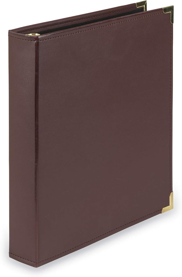 Samsill Classic Collection Executive Presentation 3 Ring Binder/Portfolio, 1.5 Inch Binder, Brass Round Ring (Holds 325