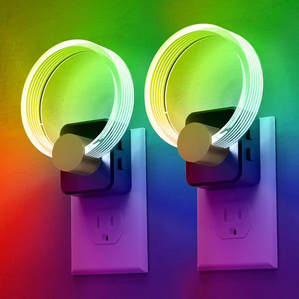 L LOHAS LED Night Lights Plug into Wall, Changing RGB Night Light