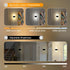 Dimmable 12W 3-Color Touch LED Wall Sconce with Switch Indoor Hardwired Wall Light Fixture Brightness and Temperature