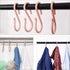 uxcell 12 Pack S Shaped Hooks - Plastic Hanging for Kitchen, Bathroom, Closet, Pots, Pans, Cups, Pink