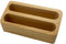 Wooden Business Card Holder, 2 Grids Display Holder, Card Organizer for Office Desktop and Home