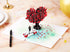 Liif Love Tree Couple 3D Greeting Pop Up Card, Happy Anniversary, Wedding, Birthday, for Wife, Husband, Large Size