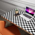 YENHOME Removable Checkered Wallpaper 17.7"X80" Neutral Black and White Thick Matte Waterproof Contact Paper