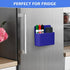 Magnetic Dry Erase Marker Holder, Dark Blue Magnetic Pen Holder for Fridge, Whiteboard, School, Office, Home