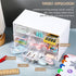 Rtteri 9 Pieces Mini Drawer Organizer Plastic Desktop Storage Box with 9 Clear Drawers for Office Home Jewelry