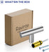 Ravinte 1 Piece Silver T Bar Cabinet Knob, 2 Inch Brushed Nickel Drawer Handle