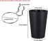 6 Set Ring Style Pegboard Hooks with Pegboard Cups, Black, Stainless Steel & Plastic for Craft Room