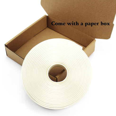 White Butyl Sealant Tape RV Roof Sealing Tape Highlight Putty Tape 16.4Ft/5M Waterproof Butyl Tape for Repair Window Glass and EDPM Boat Sealing Roof Pipe Patching