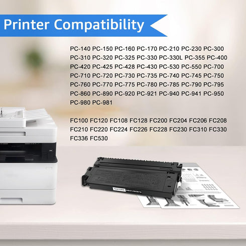 E40 Toner Cartridge Replacement for Canon pc940, Compatible with E20/E10/E16/E31/E30, 1pk Black
