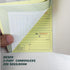 DESEN 2-Part 7-5/8" 11", 200 Sets 4 Carbonless Money and Rent Receipt Book, x Spiral Bound, Thick Paper, per Book