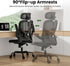 Ergonomic Office Chair, Home Office Desk Chair with Headrest, High Back Computer Chair with Armrests and Adjustable