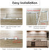 8 20inch 24W Dimmable Counter, 6500K White,1900LM,13ft WOBANE Under Cabinet Lights, Kitchen LED Lighting Kit, PCS LED