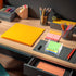 Clear Acrylic Sticky Note Holder - Notepad Holder for 3" x 3" Sticky Note Storage, Classroom and Office Organizer