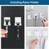 304 (4+4 Pack) Razor Holder for Shower + Adhesive Wall Hooks, Premium Stainless Steel Shower Razor Holder with Heavy