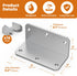 2x4 90 Shelves,Furniture,Fence-15 L Corner Brackets Heavy Duty, Angle Iron with Holes, Galvanized Degree Joist Bracket