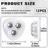 Alpinleux 12 360 Pcs Mini Caster Wheels, Self Adhesive Caster Wheels, Swivel Appliance Wheels, Small Appliance Rollers
