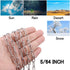Stainless Steel Chain by Lsqurel, 6.5ft Light Duty Chain Link for Home, Outdoor, Camping, 5/64in