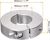 2pcs Shaft Collar 22mm Bore Aluminum Alloy Set Screw Split Clamp-On Collars, 45mm OD, 12mm Width, for Wheel Barrow Axle, Gearbox Assemblies, Machine Tools, Industry, Anodization