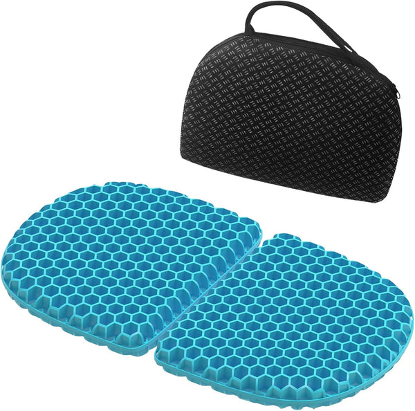 SeoTin Foldable Gel Seat Cushion for Travel, Portable Chair Cushion of Airy Cooling