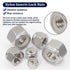 ZQZ 345 Pack 4#40 6#32 8#32 10#24 10#32 12#24 1/4-20 5/16-18 3/8-16 7/16-14 1/2-13, 304 Set SAE Hex Nut & Lock Nuts
