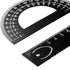 Leinuosen 6 Set 12 Inch Pcs Triangular Ruler Engineering Scale Aluminum Architect Drafting Ruler Metal Protractor