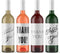 Thank You Wine Bottle Labels Gift for Client Friend Family | Peel
