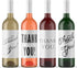 Thank You Wine Bottle Labels Gift for Client Friend Family | Peel