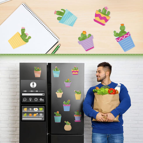 Cactus Sticky Notes with Cactus Pen, Cute Cactus Notepads Set, Fun Cactus Gifts, Self Adhesive