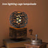 (C002) KUMGROT Mini Metal Cage Lampshade for Hanging Light Pendant Lampshade Vintage Industrial Wire Cage Lamp Holders
