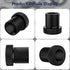 2 Pack Thread Adapters and Washers, 1/2x28 to 3/4x16 Steel Thread Protector with Rubber Washer (Black)