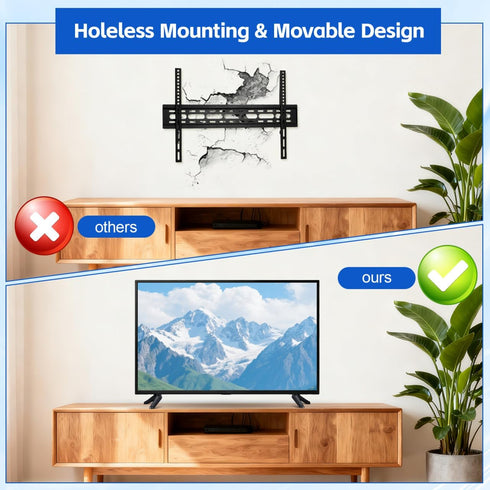 IMIKEYA 2 55 Inch Pcs Tv Base Bracket Tv Holder Mounts Replacement Legs Table Stand Base Universal Stand Stand Decor